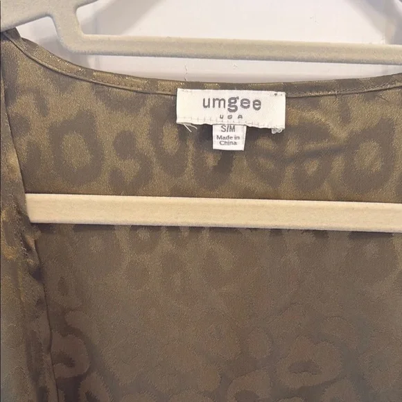 Umgee Olive Green Animal Print Kimono - Picture 2 of 7